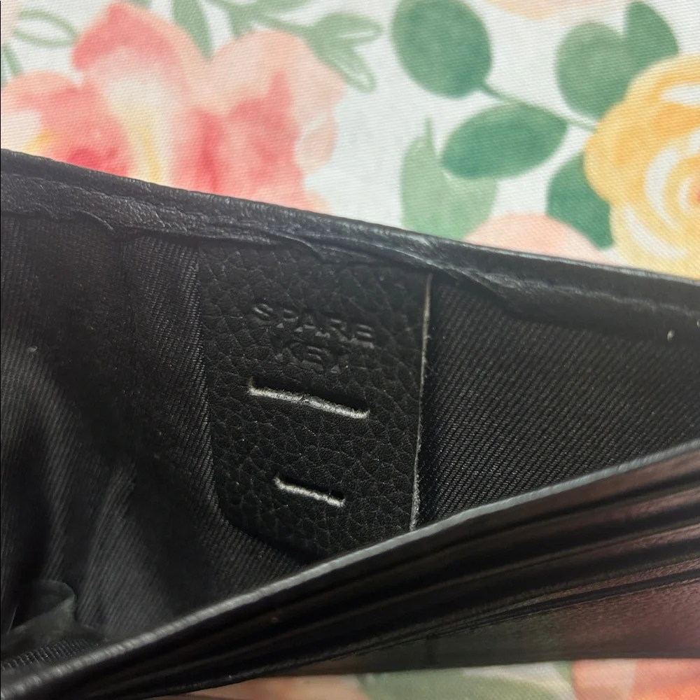 Mens RFID Black Leather Card Holder Bifold Wallet